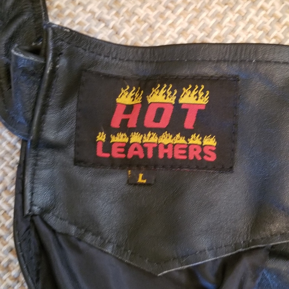 Motorcycle chaps leather riding pants - Picture 6 of 8